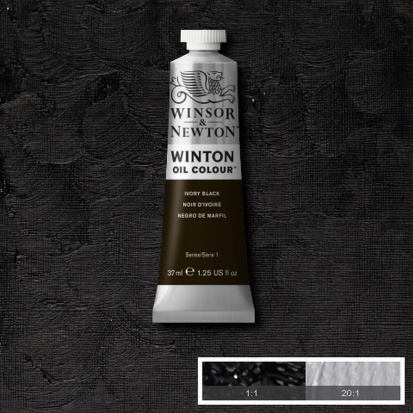 Масляная краска "Winton", черная слоновая кость 37мл sela25